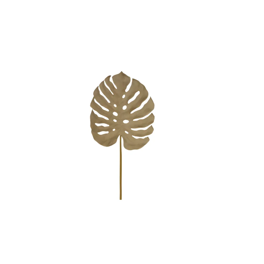 Monstera Leaf, 50x3x115cm, Gold
